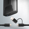 AXAGON EEM2-GTS2 M.2-Geh&auml;use, NVMe & SATA, USB-C 3.1, 10 Gbit/s - dunkelgrau image number null