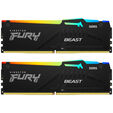 Kingston Fury Beast RGB DDR5-5600 RAM, CL40, XMP - 16 GB Dual-Kit, black image number null