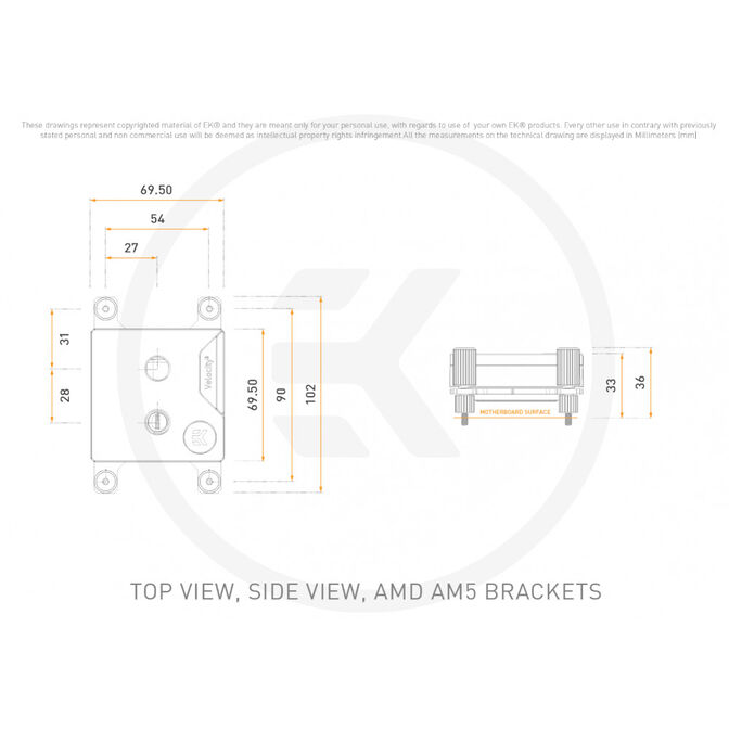 EK Water Blocks EK-Quantum Velocity&sup3; 1700/1851/AM5 - acetal, schwarz image number 4