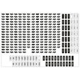 Asetek SimSports Sticker-Set - wei&szlig; image number null