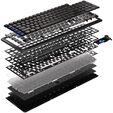 Corsair Vanguard Air 99 Wireless Gaming Keyboard, optical-mechanical, low profile, 8K polling, DE layout - black image number null