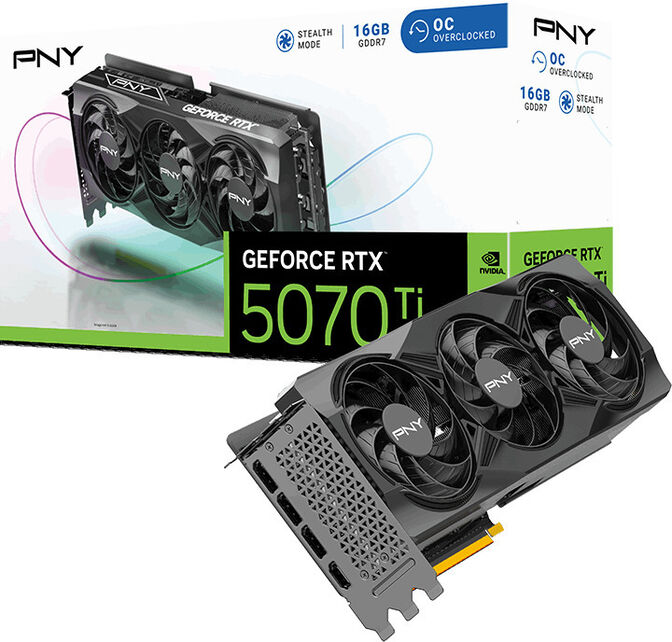 PNY GeForce RTX 5070 Ti OC Edition, 16384 MB GDDR7 image number 0