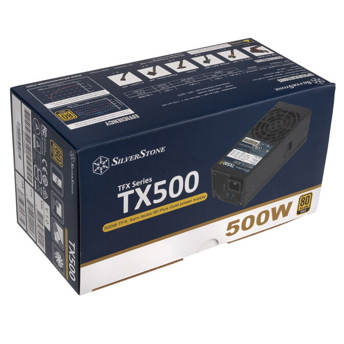 SilverStone SST-TX500-G TFX Netzteil, 80 PLUS Gold - 500 Watt image number 4