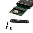 Akasa external USB 3.1 M.2 SSD aluminium case - black image number null
