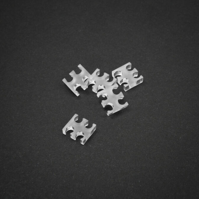 King Mod Service 4-Slot Cable Comb 4mm large - clear - set of 5 image number 0