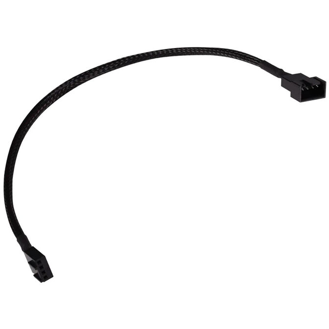 Alphacool L&uuml;fterkabel 4-Pin auf 4-Pin Verl&auml;ngerung 30cm - schwarz image number 0
