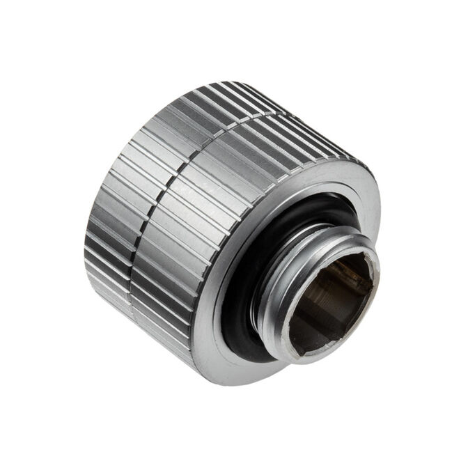 EK Water Blocks EK-Quantum Torque G1/4 Inch Extension Straight Fitting M/F 14 - Rotatable, Satin Titanium image number 1