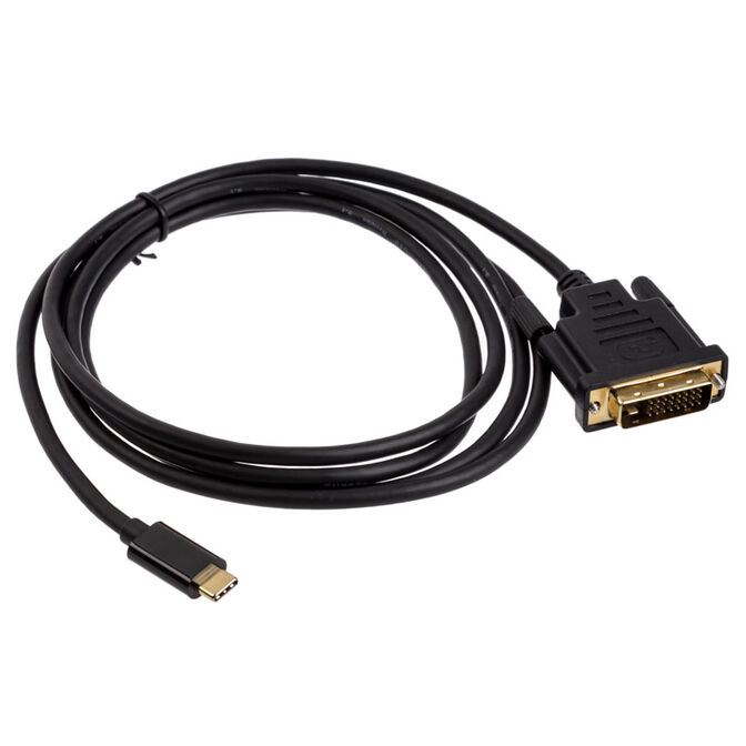 Akasa Typ C Adapter Kabel auf DVI - schwarz image number 1