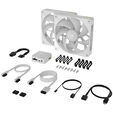 CORSAIR iCUE LINK RX140 MAX RGB PWM L&uuml;fter - 2er-Pack, 140mm, wei&szlig; image number null
