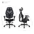 ThunderX3 FLEX Pro Gaming Chair, ergonomic - mesh, black image number null