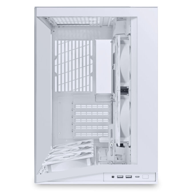 Lian Li O11 Dynamic Mini V2 Flow PC-Geh&auml;use, Mini-Geh&auml;use, ATX, Tempered Glass - inklusive 5x 120-mm-L&uuml;fter, wei&szlig; image number 3