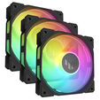 ASUS TUF Gaming TR120, PWM ARGB Fan 3-Pack - 120mm, black image number null