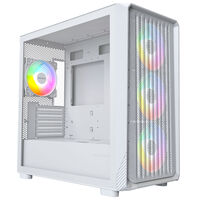 Montech X5M PC-Geh&auml;use, Midi-Tower, Micro-ATX, ARGB, Tempered Glass - wei&szlig;