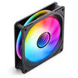 Jonsbo FR-606BR PWM-L&uuml;fter, Reverse, RGB - 120mm, schwarz image number null