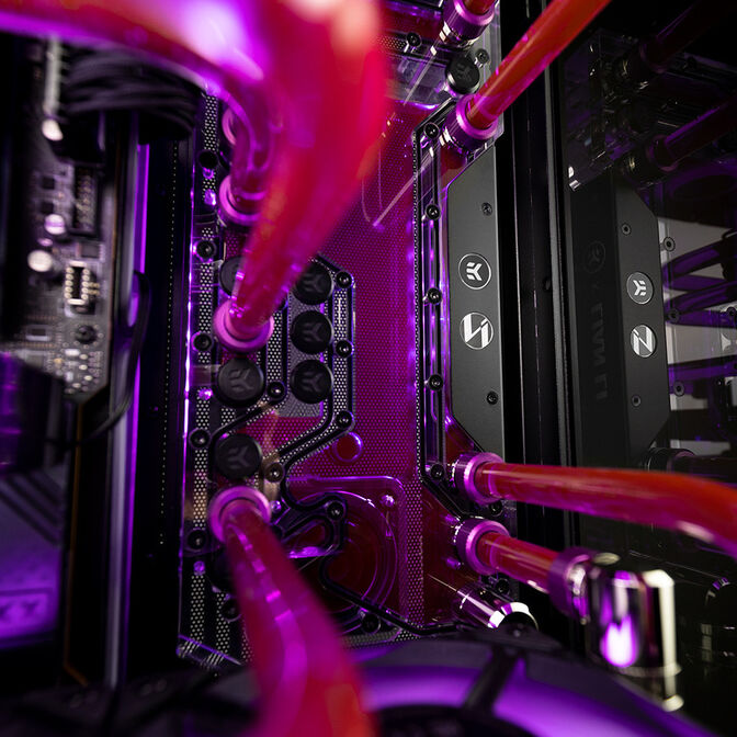 EK Water Blocks EK-Mana G2 PC-O11D EVO ARGB Distroplate, D5, D-RGB - Acryl image number 4