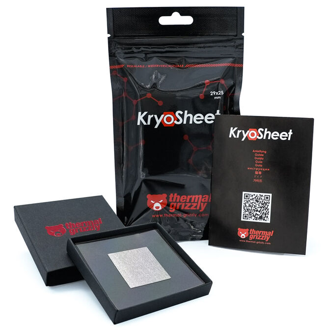 Thermal Grizzly KryoSheet W&auml;rmeleitpad - 29 x 25 mm image number 0