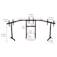 Next Level Racing Free Standing Triple Monitor Stand image number null