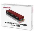 AXAGON CLR-M2 passiver M.2-SSD-K&uuml;hlk&ouml;rper - 2280, Aluminium, rot image number null