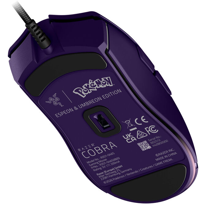 Razer Cobra Gaming-Maus, kabelgebunden, 8.500 DPI, Chroma RGB - Espeon/Umbreon image number 3