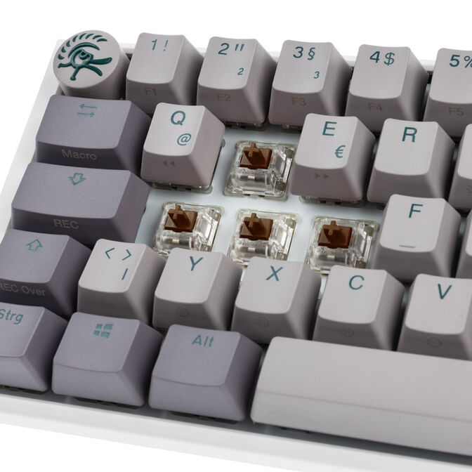 Ducky One 3 Mist Grey SF Gaming Keyboard, RGB LED - MX-Brown image number 4