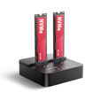 AXAGON ADSA-M2C22L M.2-Dockingstation, USB-C 20Gbps, 2x M.2, Klonfunktion - schwarz image number null