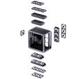 Jonsplus BO400 PC-Geh&auml;use, Midi-Tower, ATX, Tempered Glass &ndash; gunmetal grey image number null