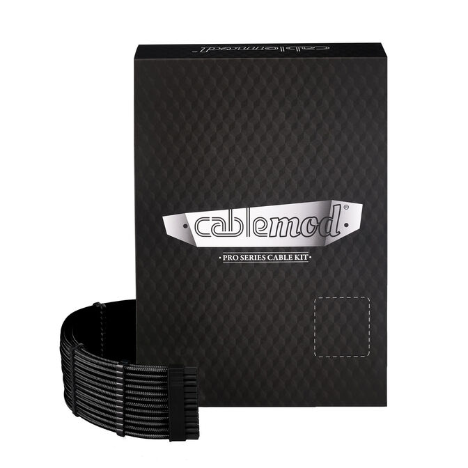 CableMod C-Series Pro ModMesh Cable Set, 2x 12V-2x6 Cable, StealthSense, for Corsair Type 5 RMx Shift PSUs - black, 65cm image number 0