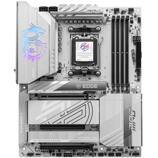MSI MPG X870E Edge TI WiFi Motherboard, socket AM5, AMD X870E, ATX, DDR5 image number 2