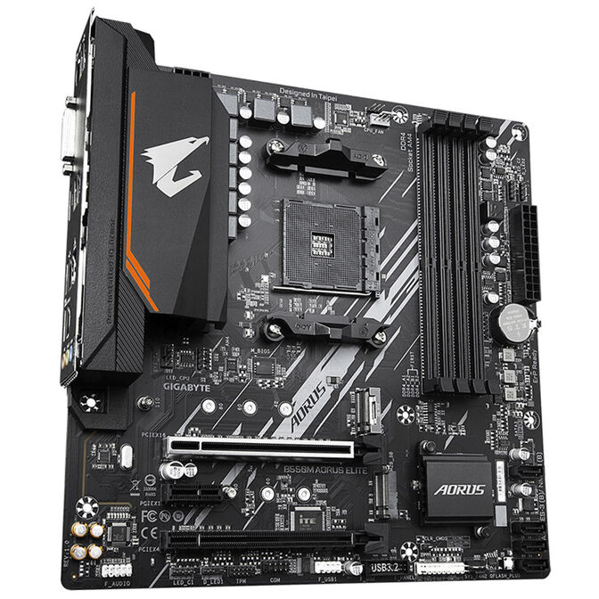 GIGABYTE B550M AORUS Elite, Socket AM4, AMD B550M, Micro-ATX - DDR4 image number 1