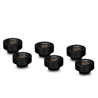 Thermal Grizzly DeltaMate Extender Fitting - MF7, black, pack of 6