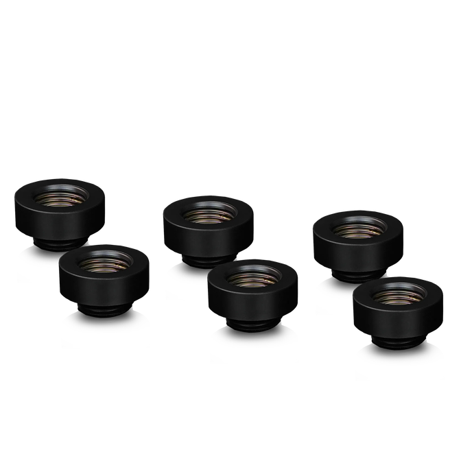 Thermal Grizzly DeltaMate Extender Fitting - MF7, schwarz, 6er-Pack image number 0