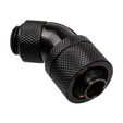 Alphacool HF connection 45 degrees G1/4 inch female thread to 16/10mm - rotatable, black image number null