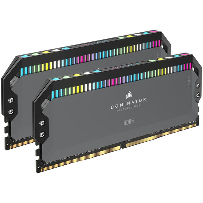 Corsair Dominator Platinum RGB DDR5-6000 RAM, CL30, EXPO - 64 GB Dual-Kit, grey image number 0