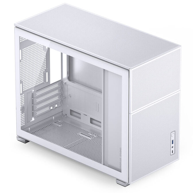 Jonsbo D31 MESH Micro-ATX Case, Tempered Glass - white image number 1