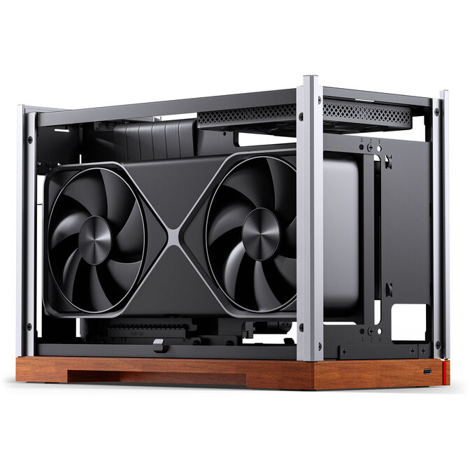 Jonsbo T9 PC-Geh&auml;use, Mini-Geh&auml;use, ITX, PCIe 5.0 Riserkabel - silber image number 13