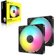 Corsair RS ARGB PWM Fans - Two-Pack, 140 mm, black image number null