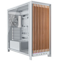 Corsair FRAME 5000D Wood RS PC-Geh&auml;use, Midi-Tower, E-ATX, Tempered Glass - inklusive 3x L&uuml;fter, wei&szlig;, Holz