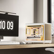 Jonsbo D33 Wood PC-Geh&auml;use, Micro-ATX Geh&auml;use, mATX, Tempered Glass - wei&szlig;, Holz image number null