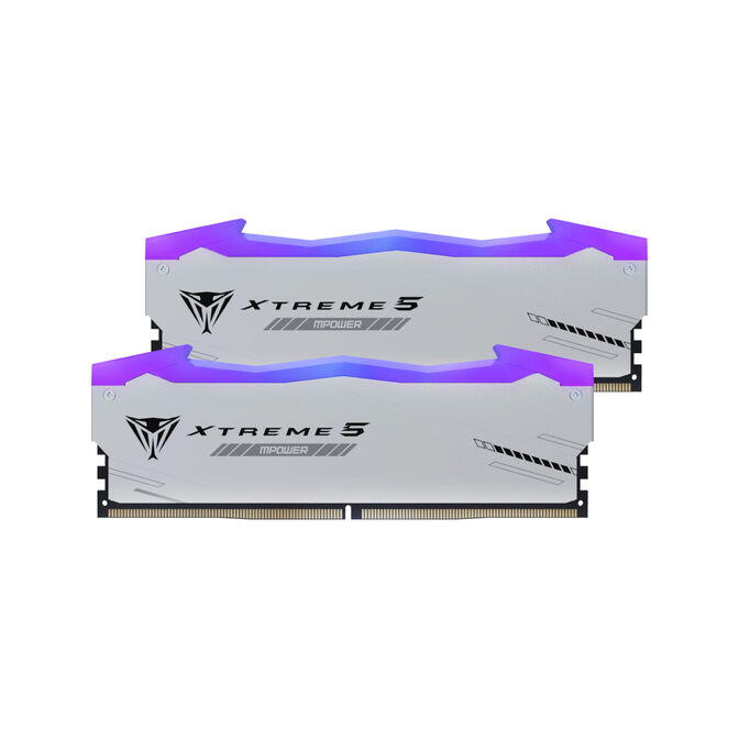 Patriot Viper Gaming RGB XTREME 5 DDR5-6000 RAM, CL 30, Intel XMP 3.0 - 32GB Dual Kit, silver image number 0