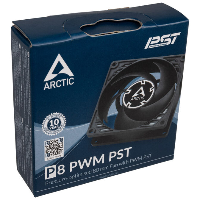 Arctic P8 PWM PST L&uuml;fter, schwarz - 80 mm image number 4