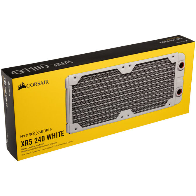 Corsair Hydro X Series XR5 240mm Water Cooling Radiator - white image number 6
