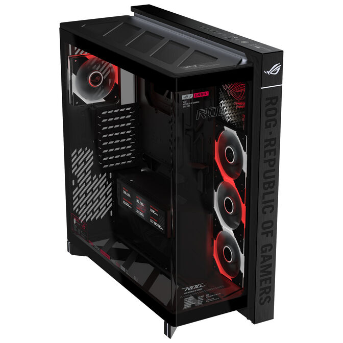 ASUS ROG Cronox GR801 PC-Geh&auml;use, Big-Tower, E-ATX, ARGB, Tempered Glass - schwarz image number 2