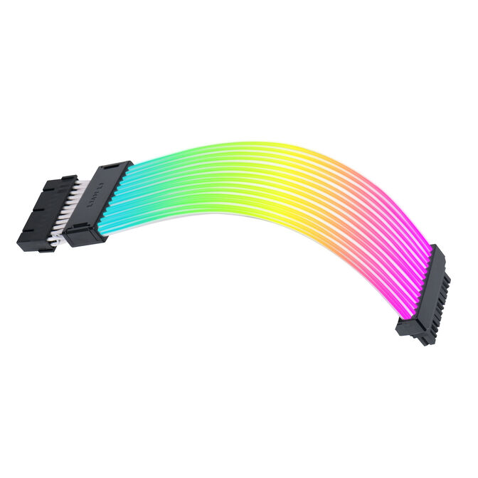 Lian Li Strimer Wireless 24-Pin RGB Mainboardkabel, mit Dongle - wei&szlig; image number 2