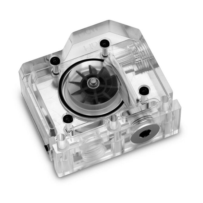 EK Water Blocks EK-Quantum Scalar Flowmeter Top-To-Bottom D-RGB - Nickel image number 2
