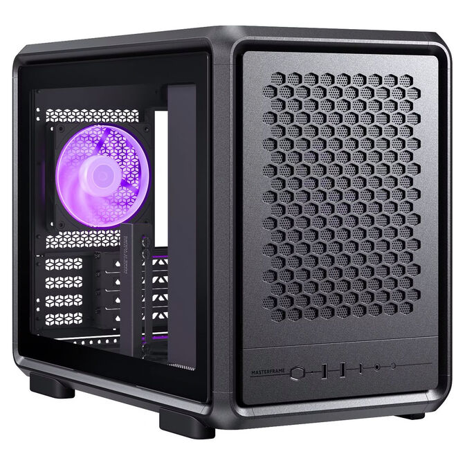 Cooler Master MasterFrame 400 Mesh PC-Geh&auml;use, Midi-Tower, Micro-ATX, ARGB, Tempered Glass - schwarz image number 0