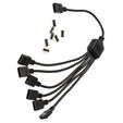 EK Water Blocks EK-D-RGB 6-way D-RGB splitter cable image number null