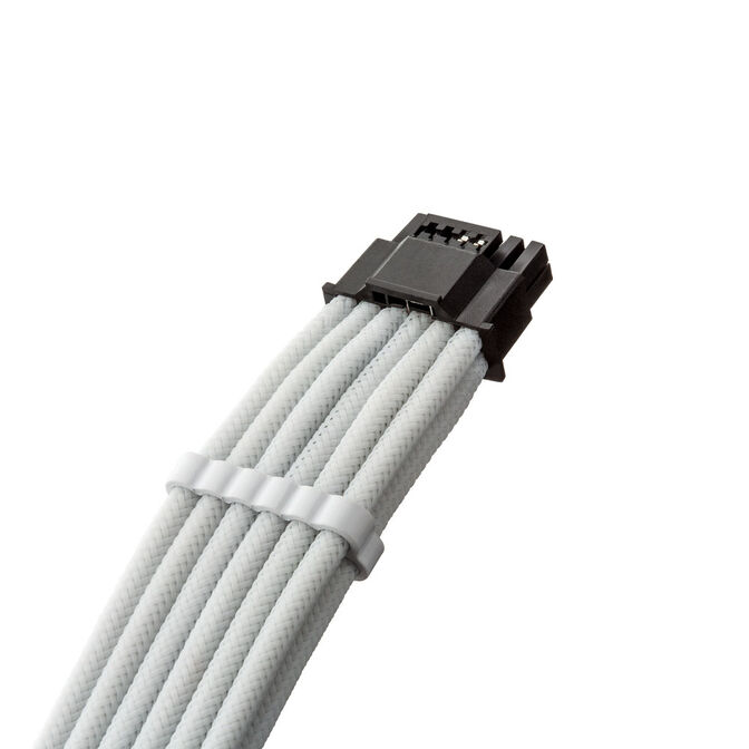 CableMod C-Series Pro ModMesh 12V-2x6 Cable, Sleeved, 16-Pin to 4x 8-Pin, for Corsair Type 4 and 3 PSUs - white, 60cm image number 1