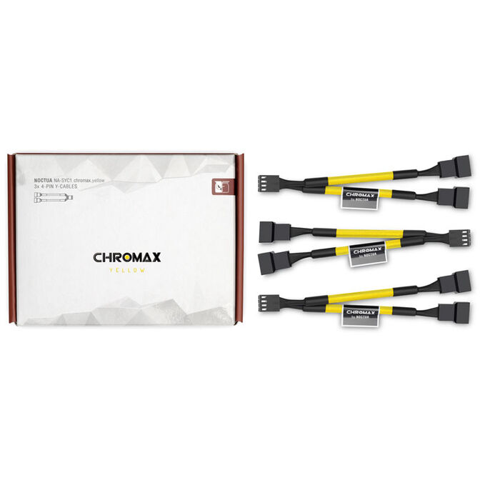 Noctua NA-SYC1 chromax.yellow Y-Splitterkabelset f&uuml;r L&uuml;fter - gelb image number 2