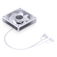 Jonsbo ZA-120 Fan, Reverse Blade, PWM, ARGB - 120mm, white image number null