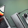 AXAGON 11-in-1 Hub with USB-C cable and power adapter image number null